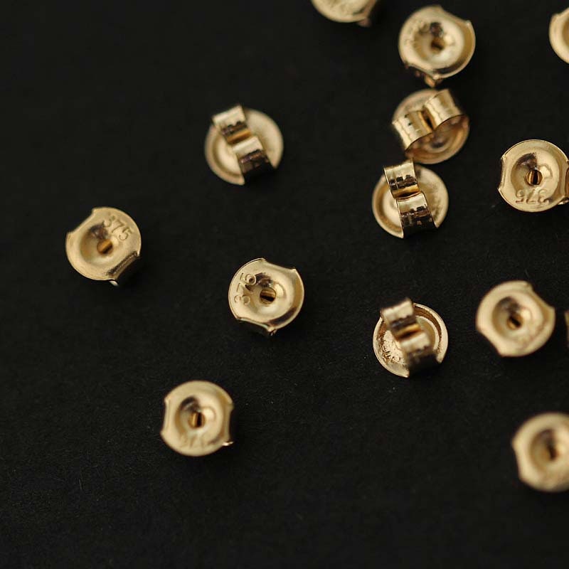 9ct solid gold earring backs